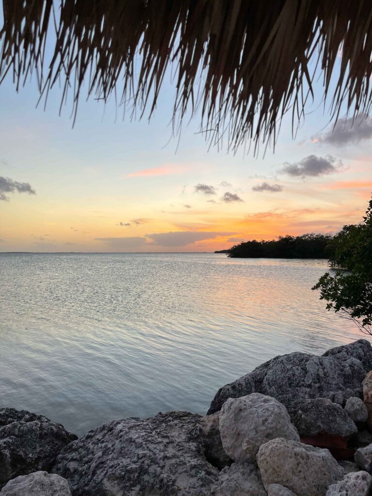 sunset in key largo