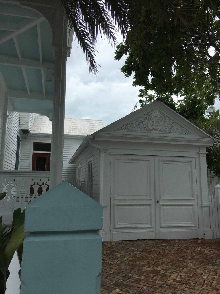 garage of the sawyer navarro home